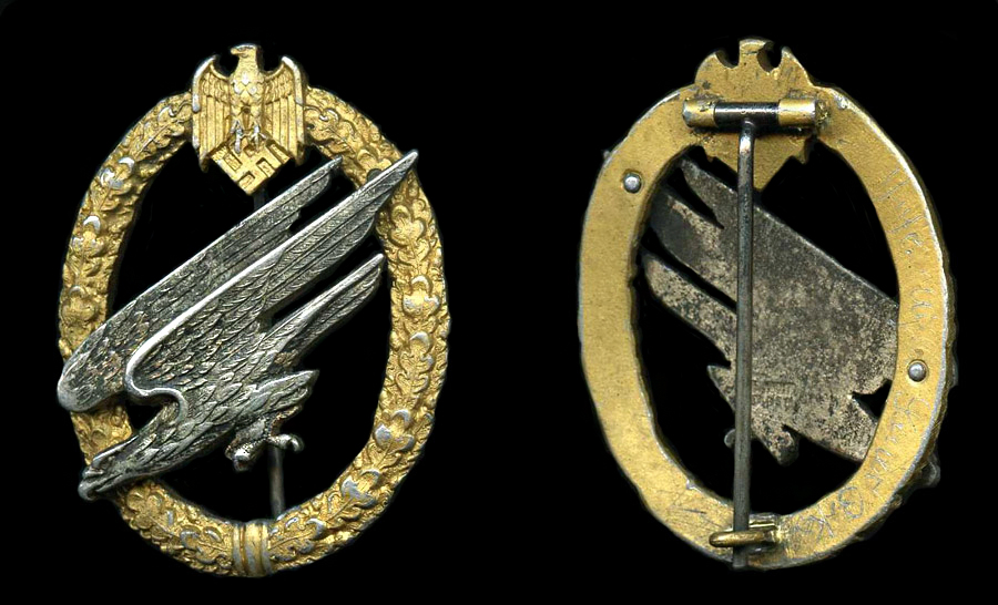 Army Para Badge 1st Pattern in aluminium